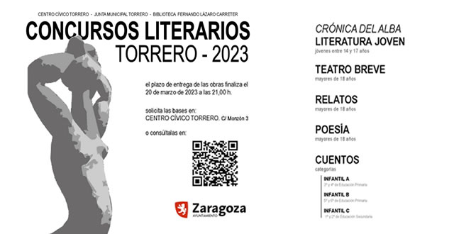 Convocados los concursos literarios de Torrero